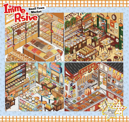 Local Life Sticker Book-DIY 3D Miniature Sticker Scene