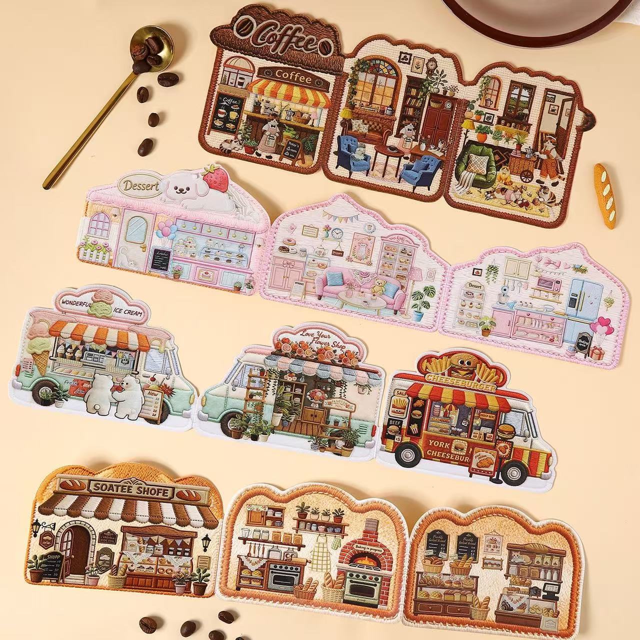 Mini Shop--DIY 3D Miniature Scene Sticker