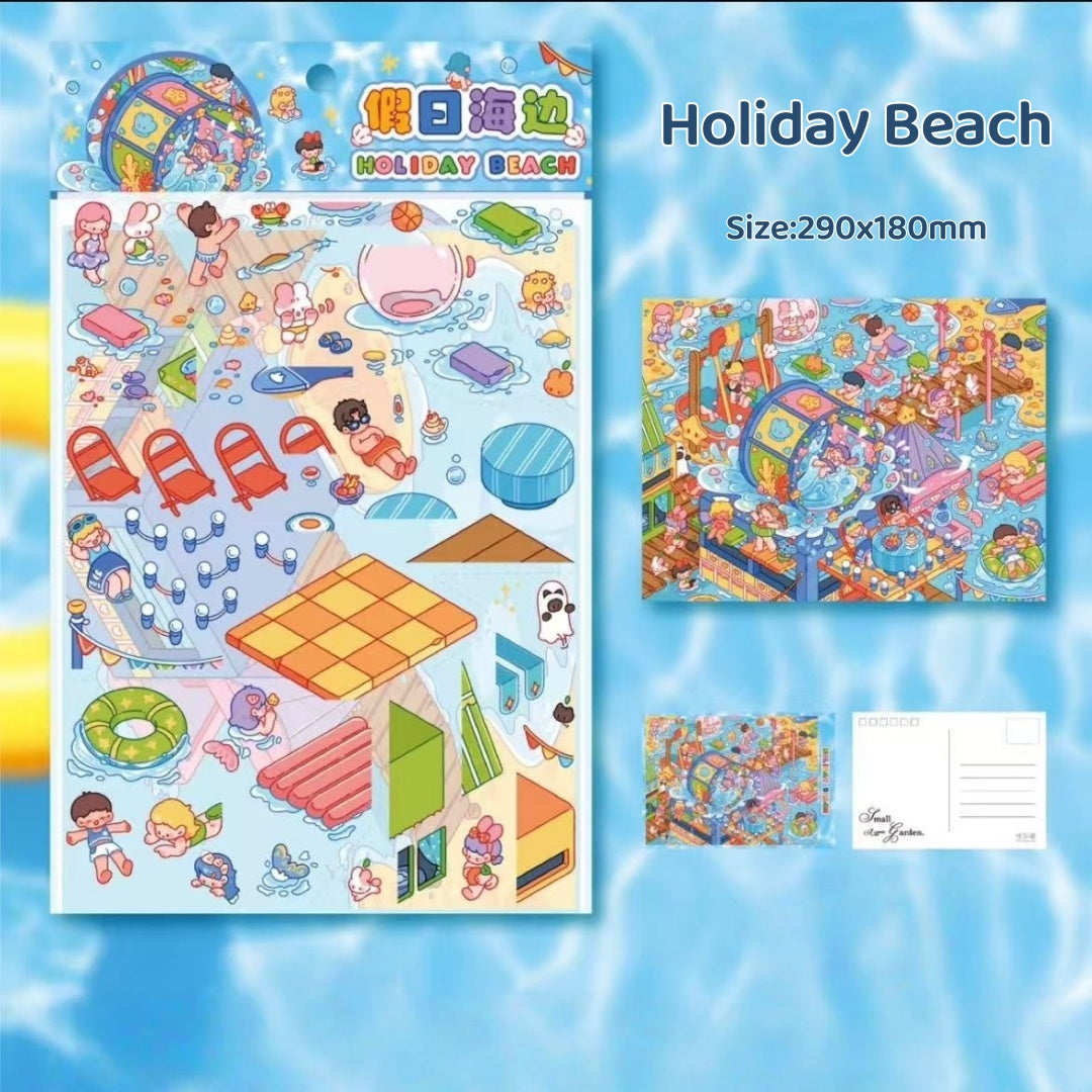 Milky Dreamland-DIY 3D Miniature Scene Sticker