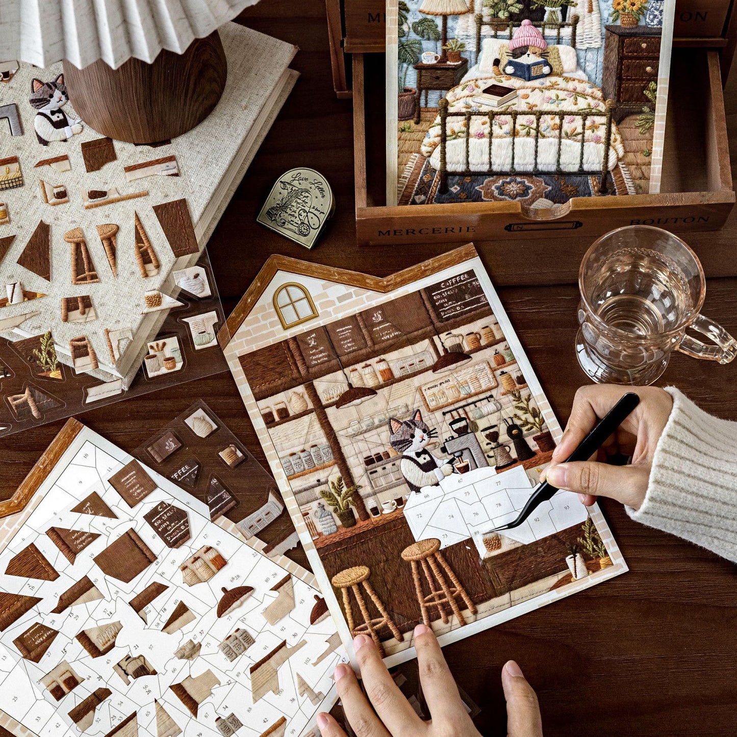 Moments of Cat-DIY 3D Miniature Scene Sticker