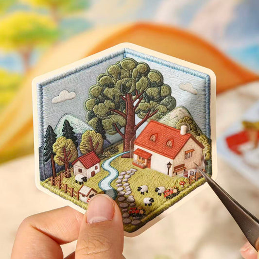 Gorgeous Spring time-DIY 3D Miniature Scene Sticker