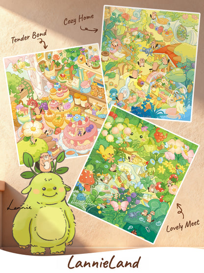Giant Sweet Land-DIY 3D Miniature Scene Sticker