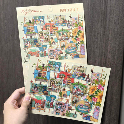Summer Filter-DIY 3D Miniature Sticker Scene