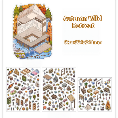 Seasonal Hideaways-DIY 3D Miniature Sticker Scene
