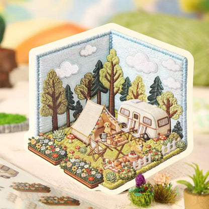 Gorgeous Spring time-DIY 3D Miniature Scene Sticker