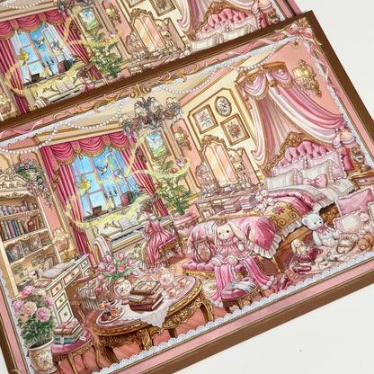Vintage Regal Aesthetic-DIY 3D Miniature Sticker Scene