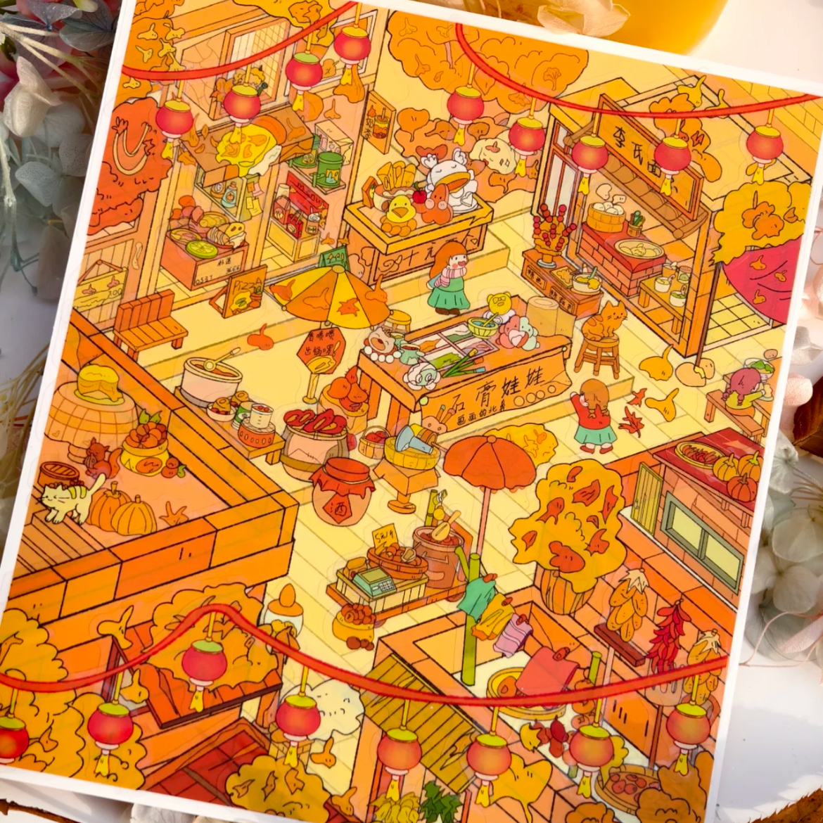 Sweet Seasons(4 Themes)-DIY 3D Miniature Scene Sticker