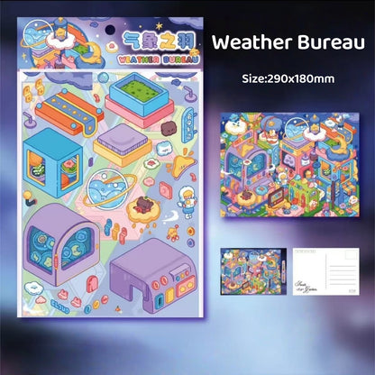 Milky Dreamland-DIY 3D Miniature Scene Sticker