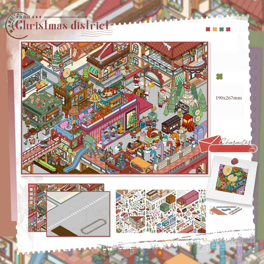 Vintage Block-DIY 3D Miniature Sticker Scene