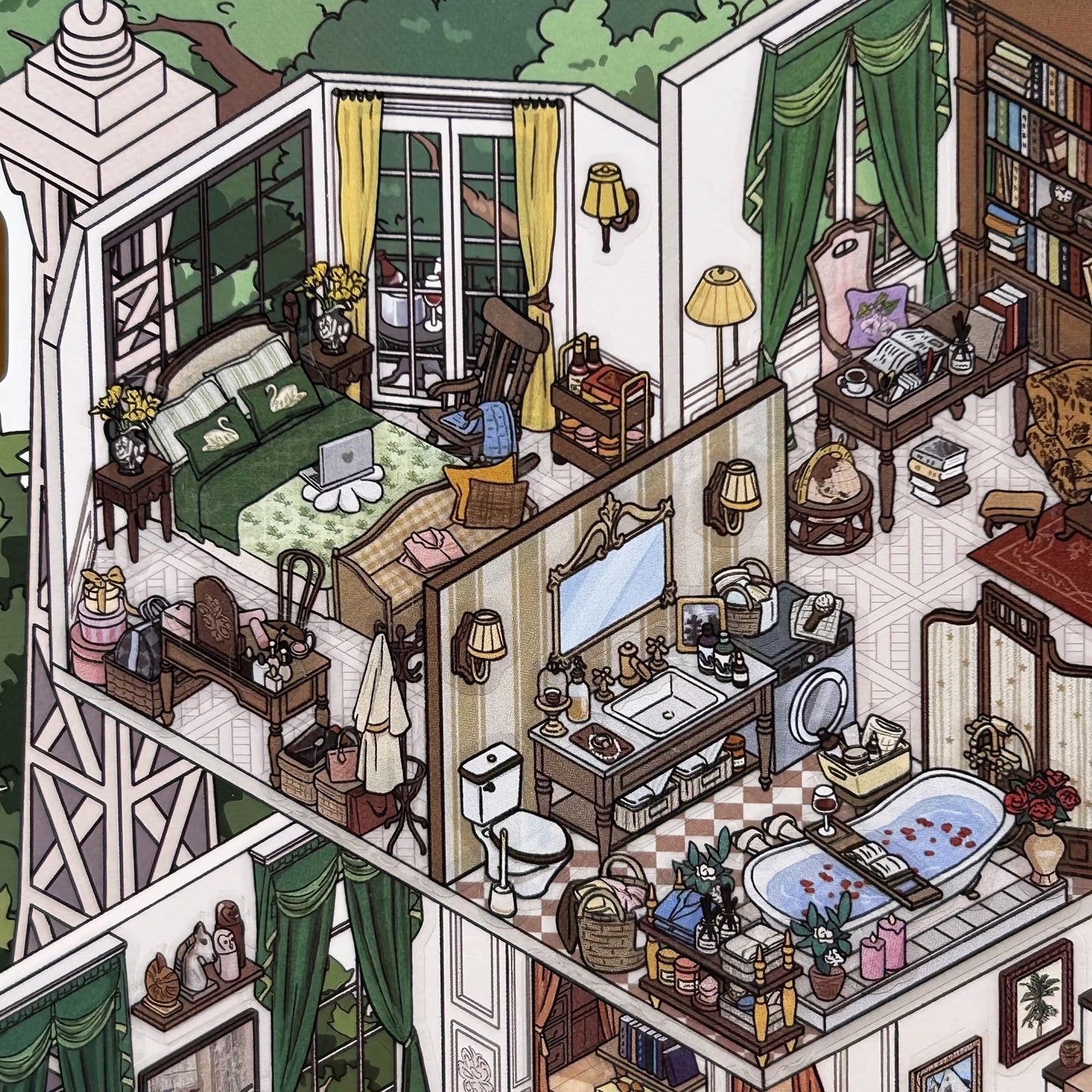 Seasonal Hideaways-DIY 3D Miniature Sticker Scene