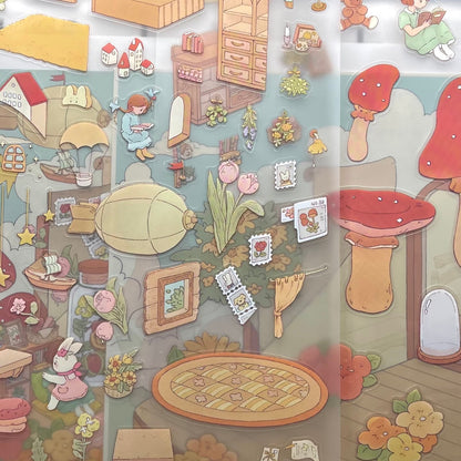 Castle Fairy tale--DIY 3D Miniature Scene Sticker