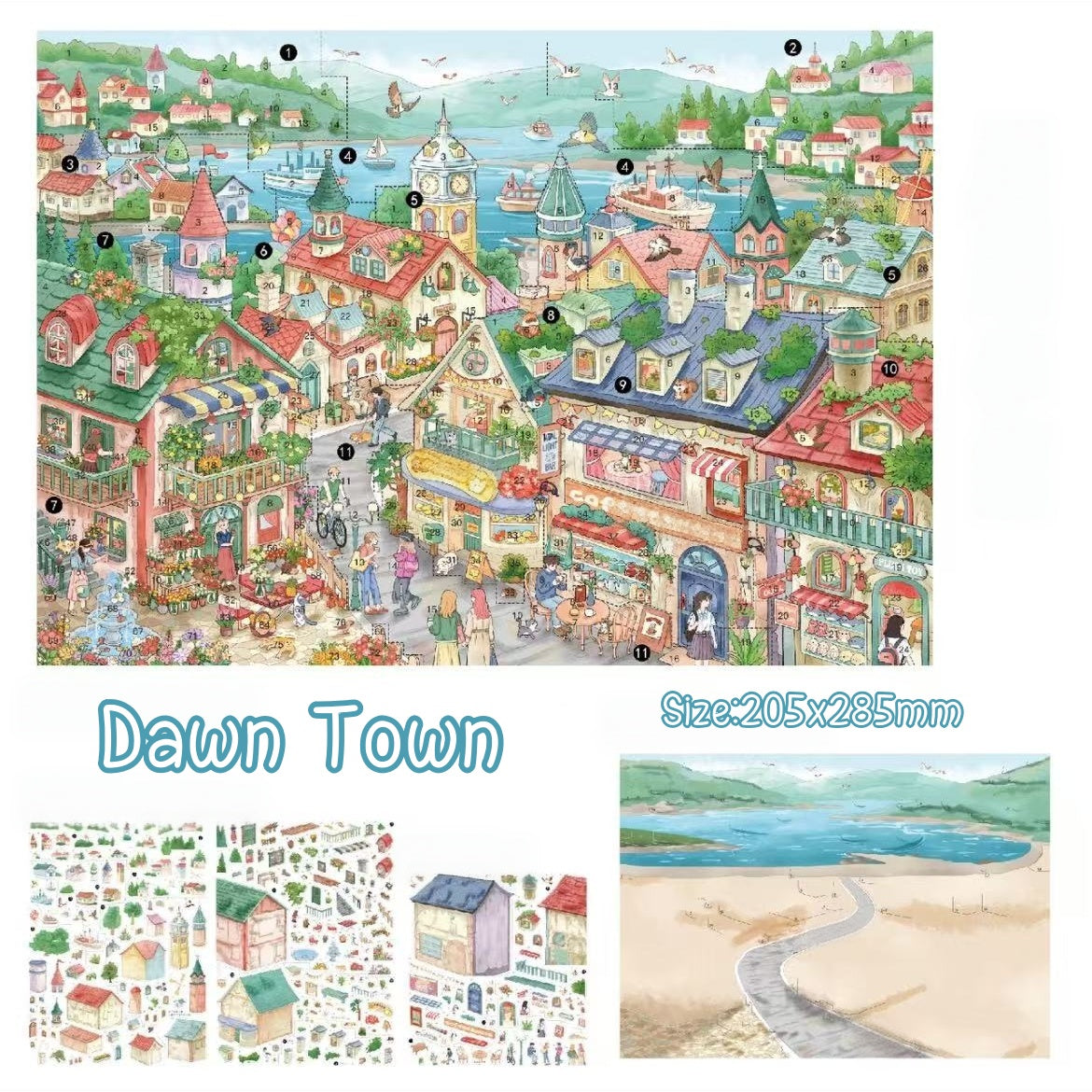 Encounter Time Collection-DIY 3D Miniature Sticker Scene