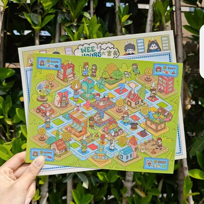 Monopoly-DIY 3D Miniature Scene Sticker