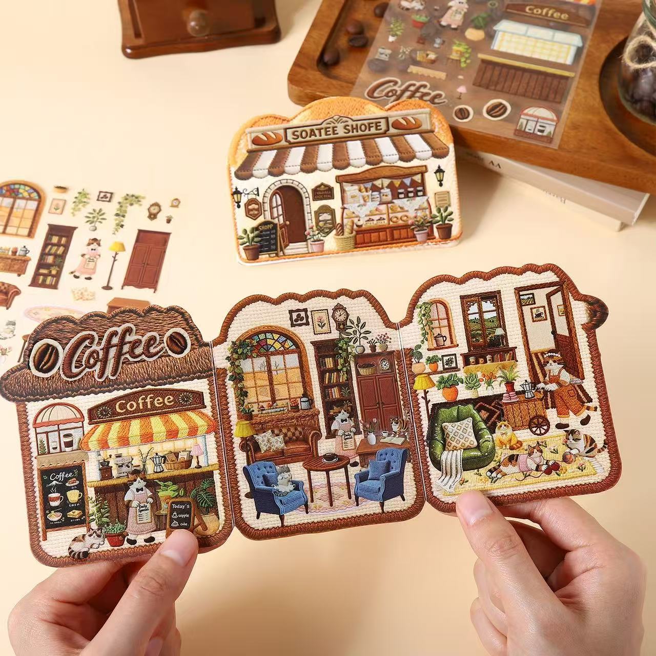 Mini Shop--DIY 3D Miniature Scene Sticker