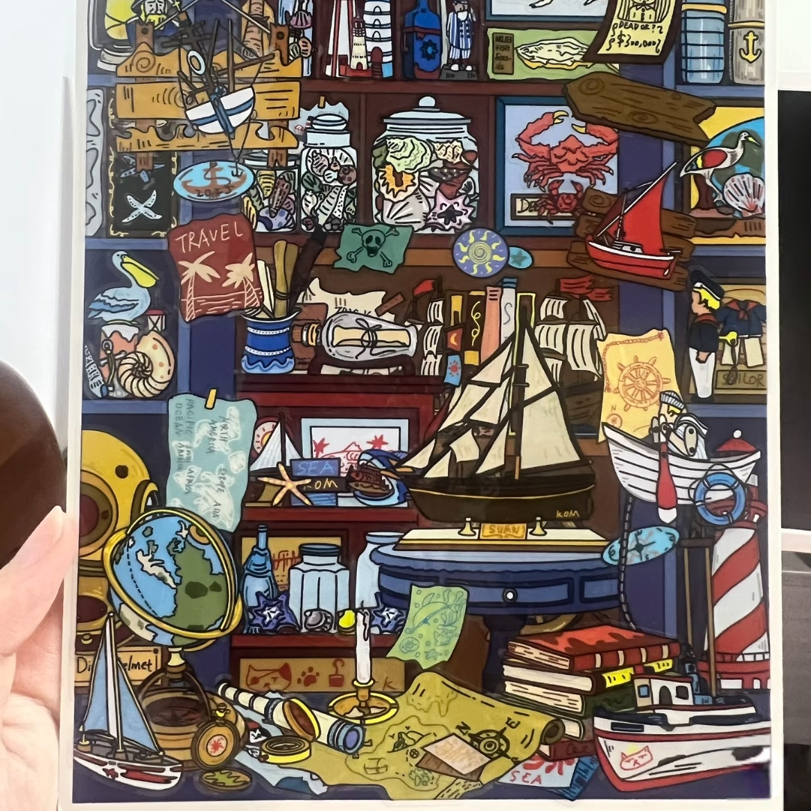 Corner Archives-DIY 3D Miniature Scene Sticker