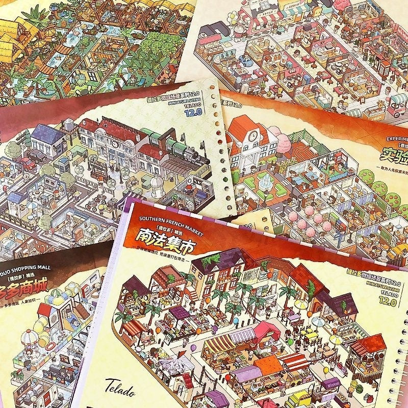 Fun Cubicle Sticker Book -Telado 12.0(7 in 1 )