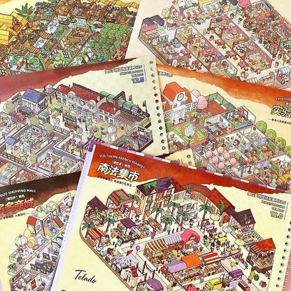 Fun Cubicle Sticker Book -Telado 12.0(7 in 1 )