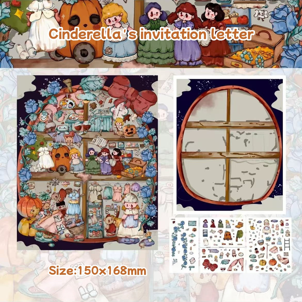 Twisted Fairy Tales-DIY 3D Miniature Sticker Scene