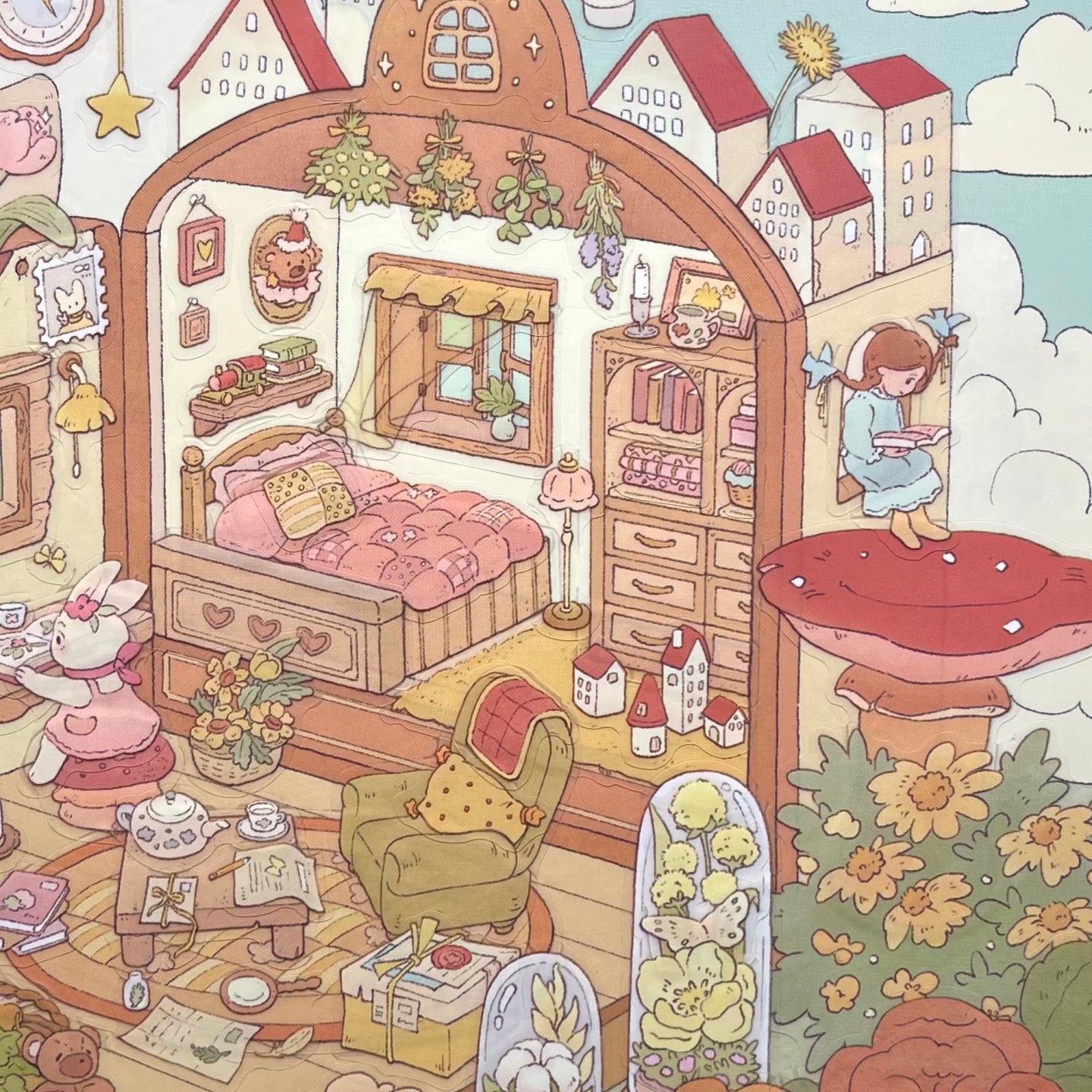Castle Fairy tale--DIY 3D Miniature Scene Sticker