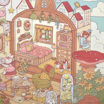 Castle Fairy tale--DIY 3D Miniature Scene Sticker
