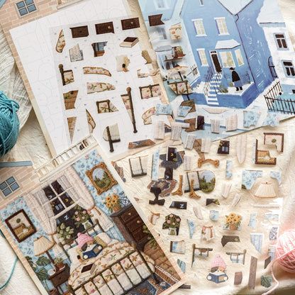 Moments of Cat-DIY 3D Miniature Scene Sticker