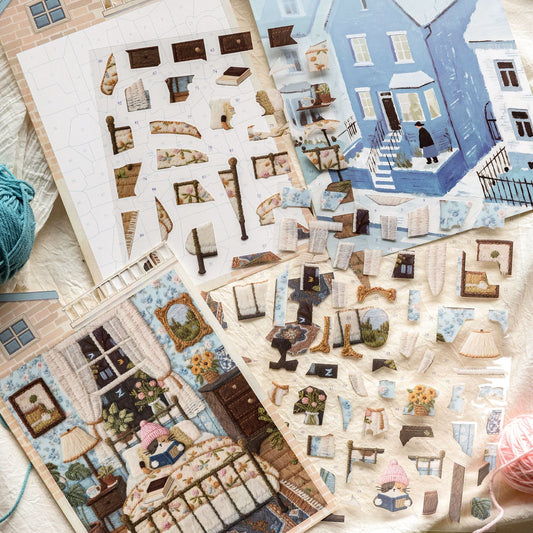 Moments of Cat-DIY 3D Miniature Scene Sticker