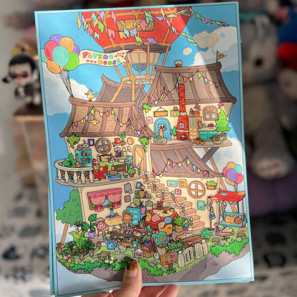 My Cozy Den Makeup Pouch--DIY 3D Miniature Scene Sticker