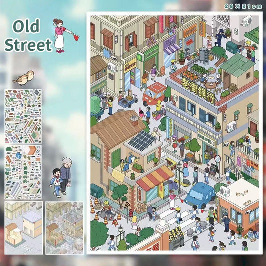 Street View-DIY 3D Miniature Scene Sticker