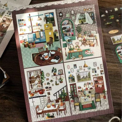 Embroidery Series-DIY 3D Miniature Sticker Scene
