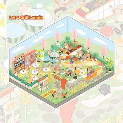 Spring Outing-DIY 3D Miniature Scene Sticker