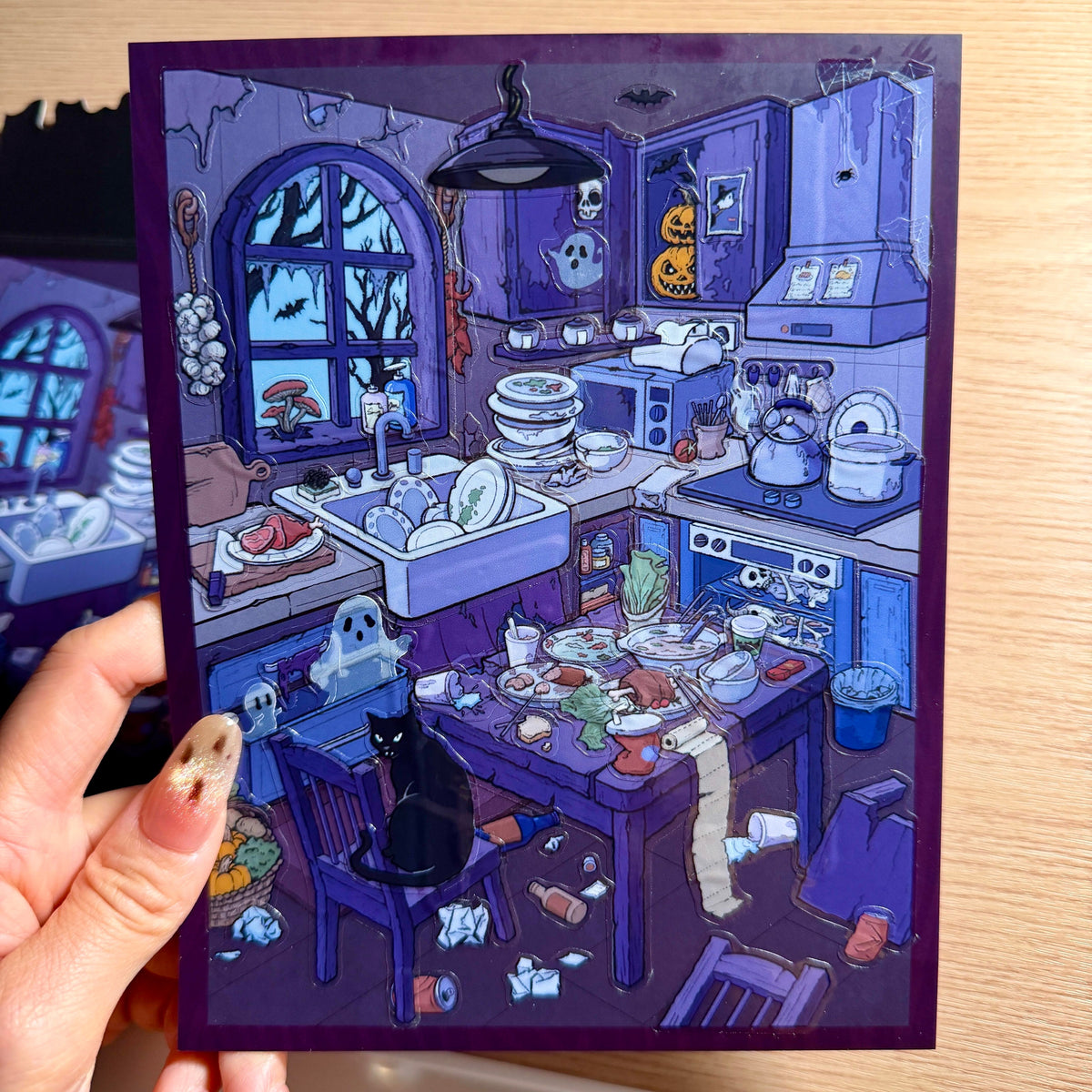 Halloween Sweet Home-DIY 3D Miniature Sticker Scene