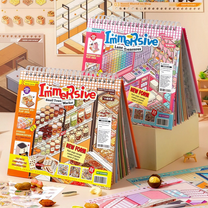 Local Life Sticker Book-DIY 3D Miniature Sticker Scene