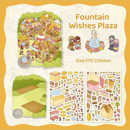 Butter Town--DIY 3D Miniature Sticker Scene