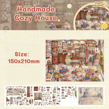 Bunny Land Series--DIY 3D Miniature Sticker Scene