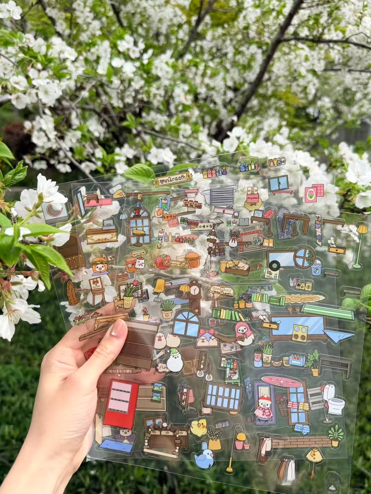 Gugu Apartment -DIY 3D Miniature Scene Sticker