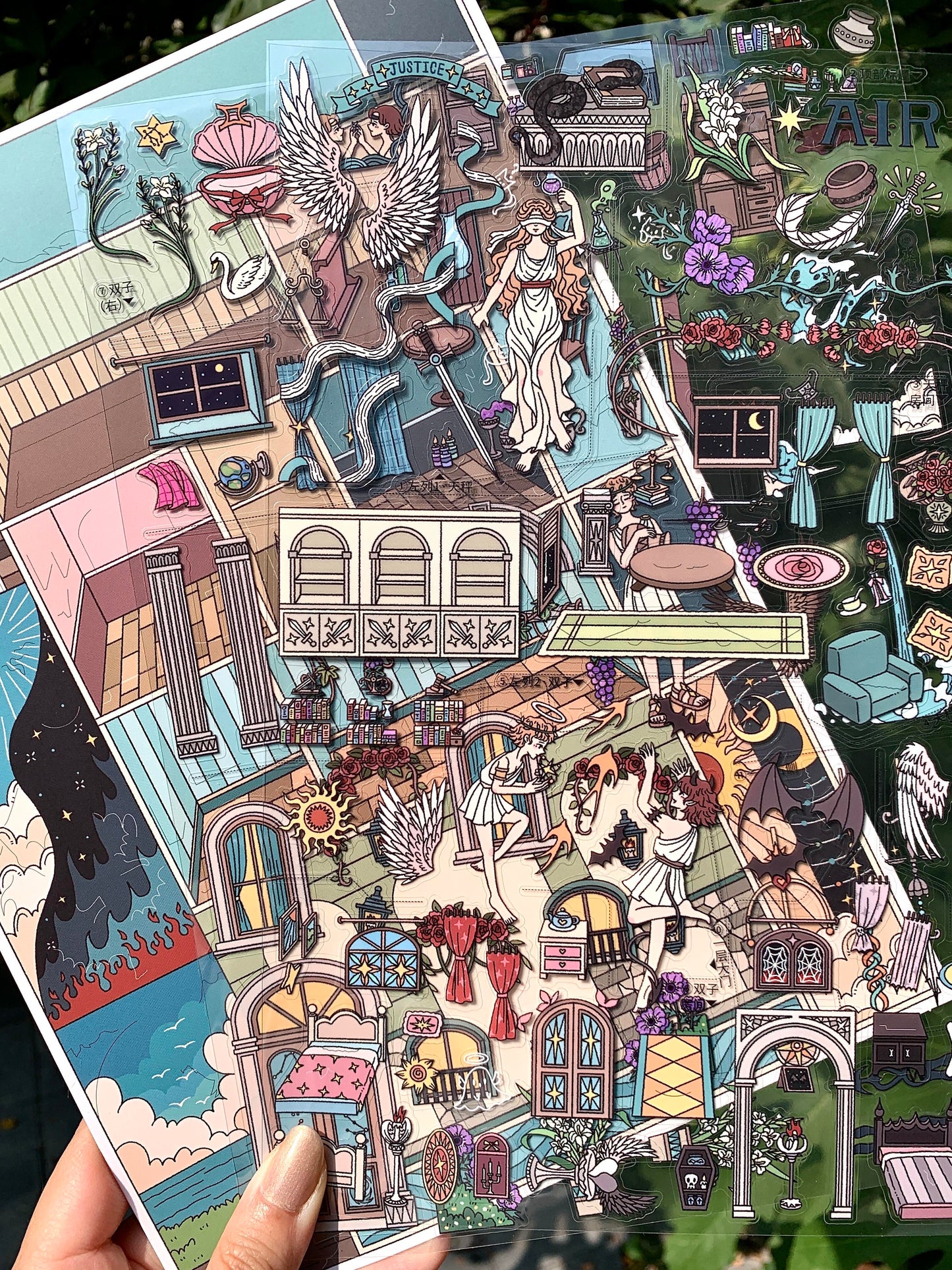 Zodiac Apartments-DIY 3D Miniature Scene Sticker