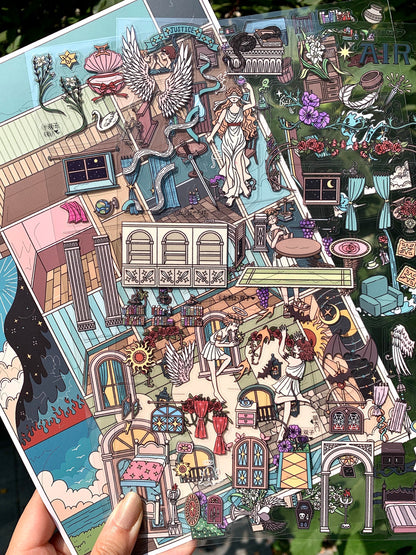 Zodiac Apartments-DIY 3D Miniature Scene Sticker