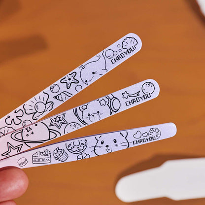 Cute Purple Mint Animal Professional Sticker Tweezers