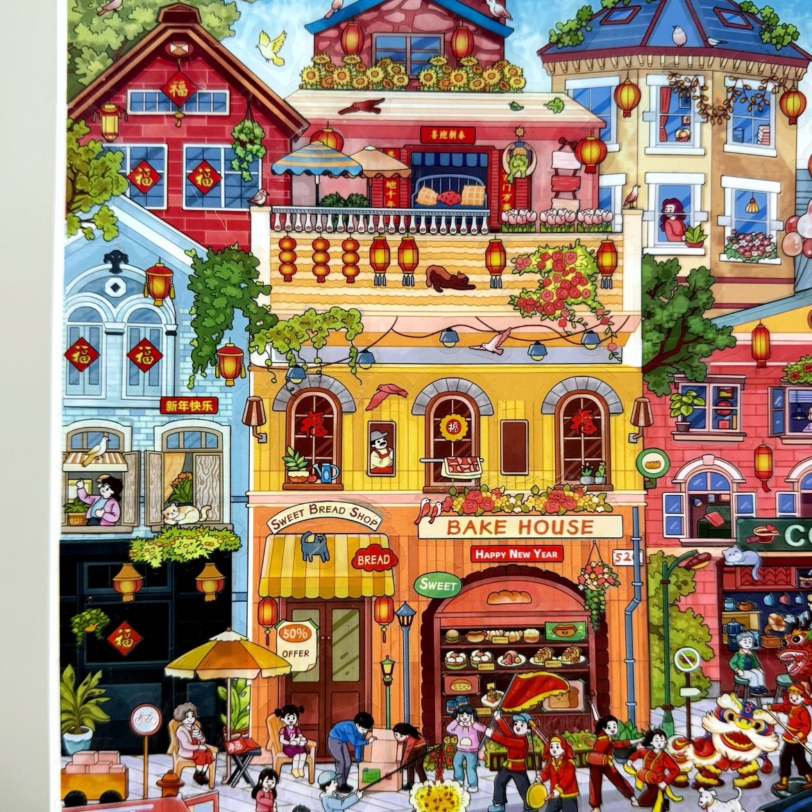 Rainbow Lane-DIY 3D Miniature Scene Sticker