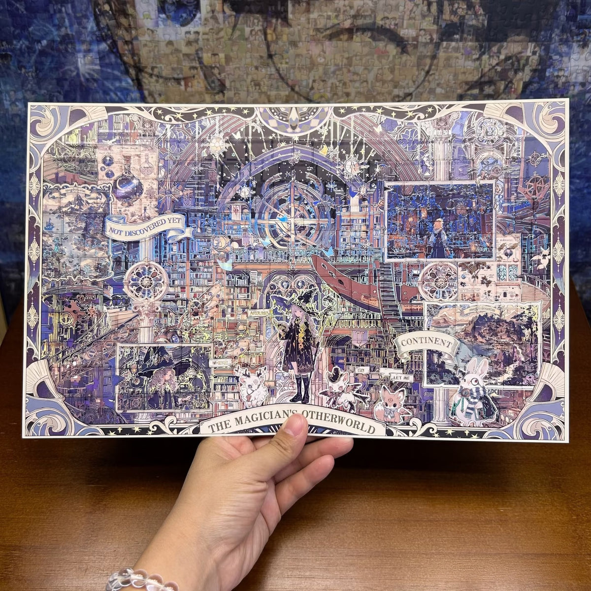 Book Depicting the Star in the Mist-DIY 3D Miniature Sticker Scene