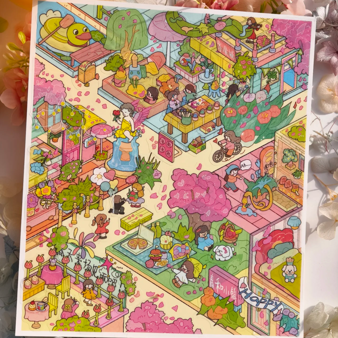 Sweet Seasons(4 Themes)-DIY 3D Miniature Scene Sticker