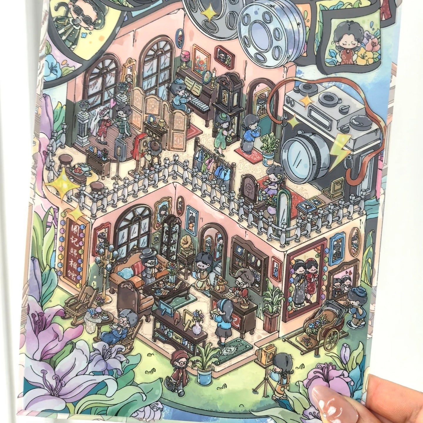 Spring Series--DIY 3D Miniature Scene Sticker
