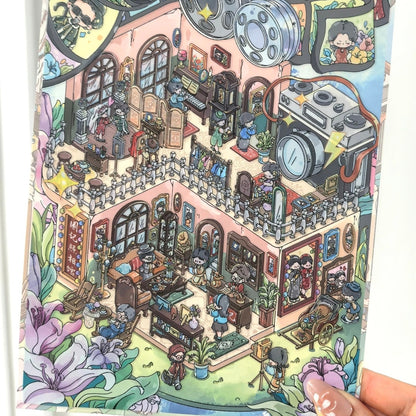 Spring Series--DIY 3D Miniature Scene Sticker