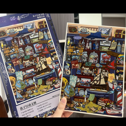 Corner Archives-DIY 3D Miniature Scene Sticker