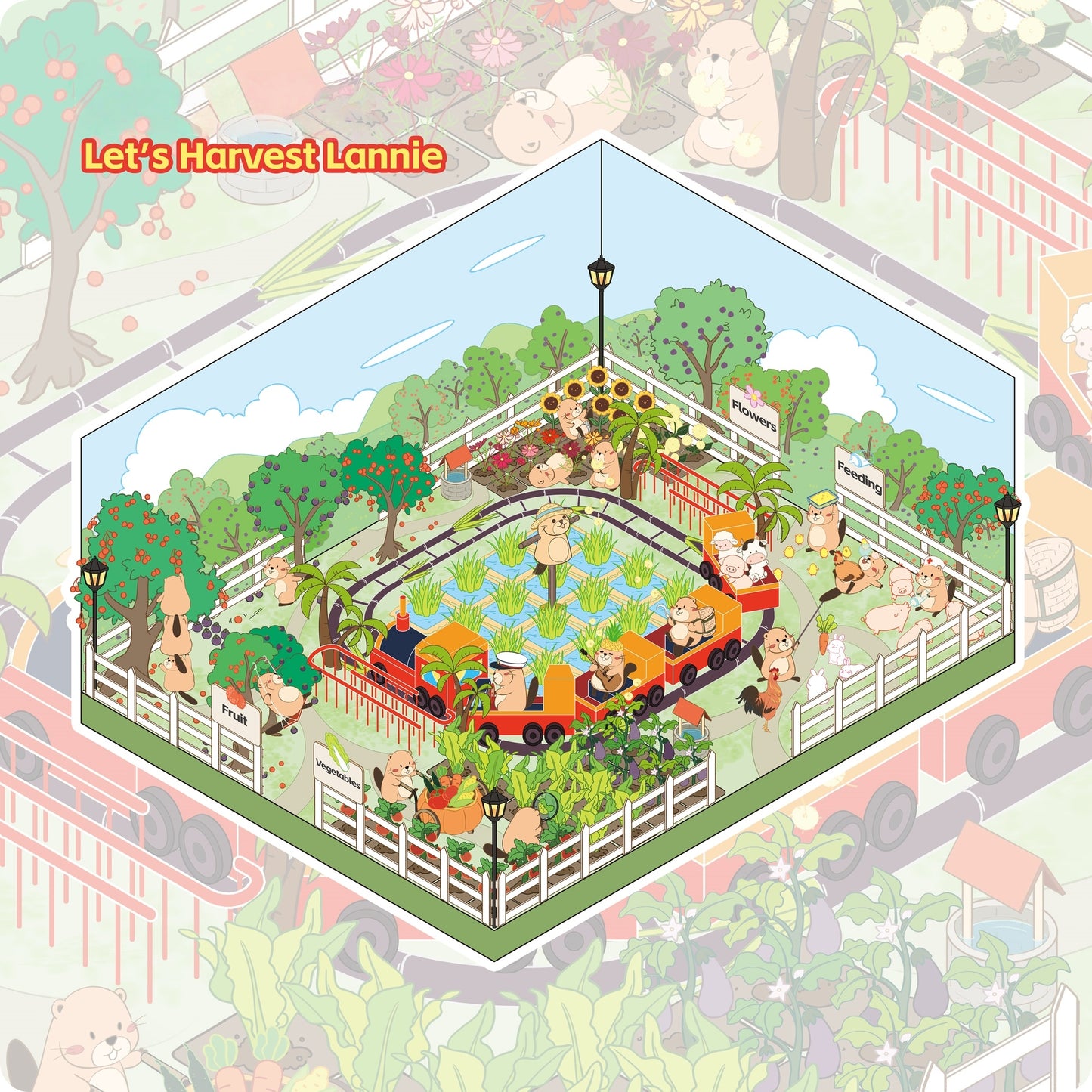 Spring Outing-DIY 3D Miniature Scene Sticker