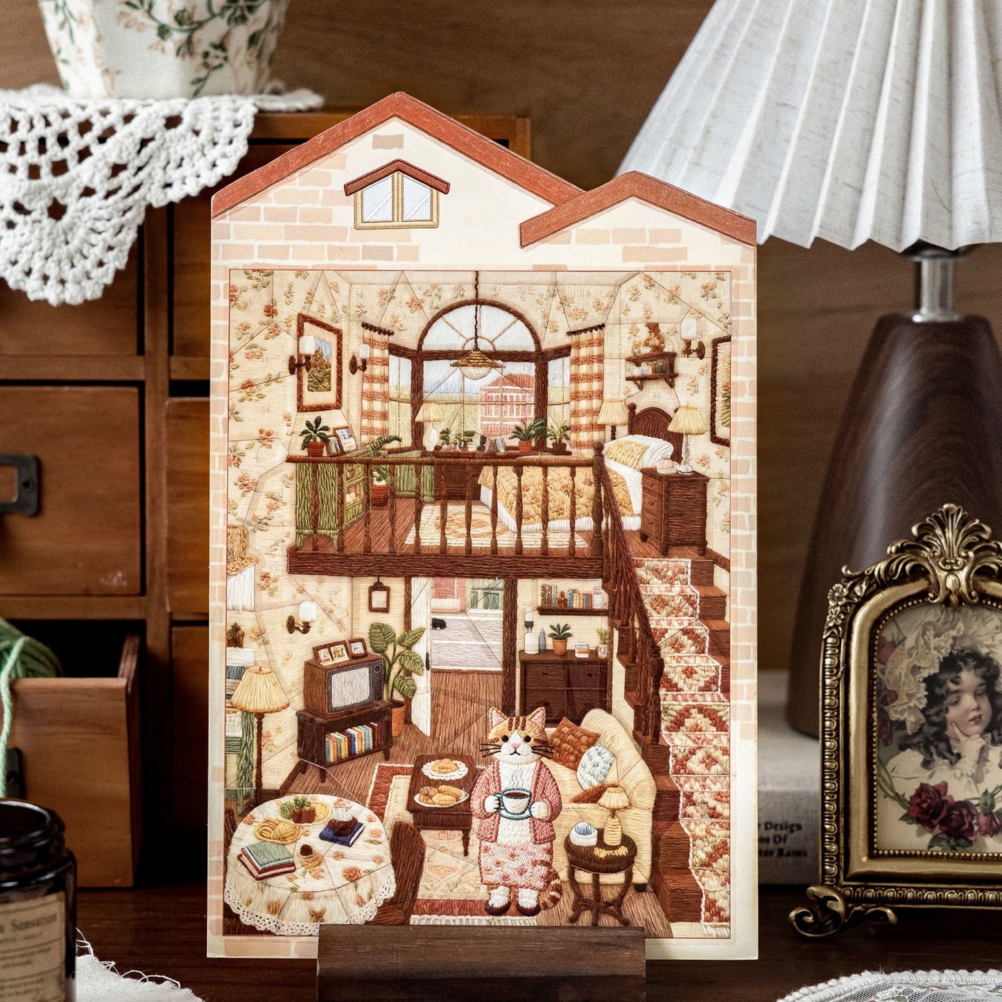 Moments of Cat-DIY 3D Miniature Scene Sticker