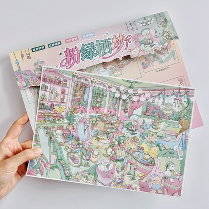 Dreamy Chamber Dreams-DIY 3D Miniature Sticker Scene