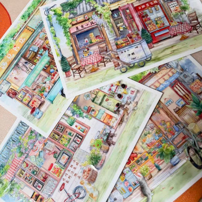 Corner Shop-DIY 3D Miniature Scene Sticker