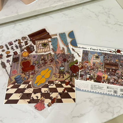 Dark Fairy Tale-DIY 3D Scene Sticker-Miniature Scenes