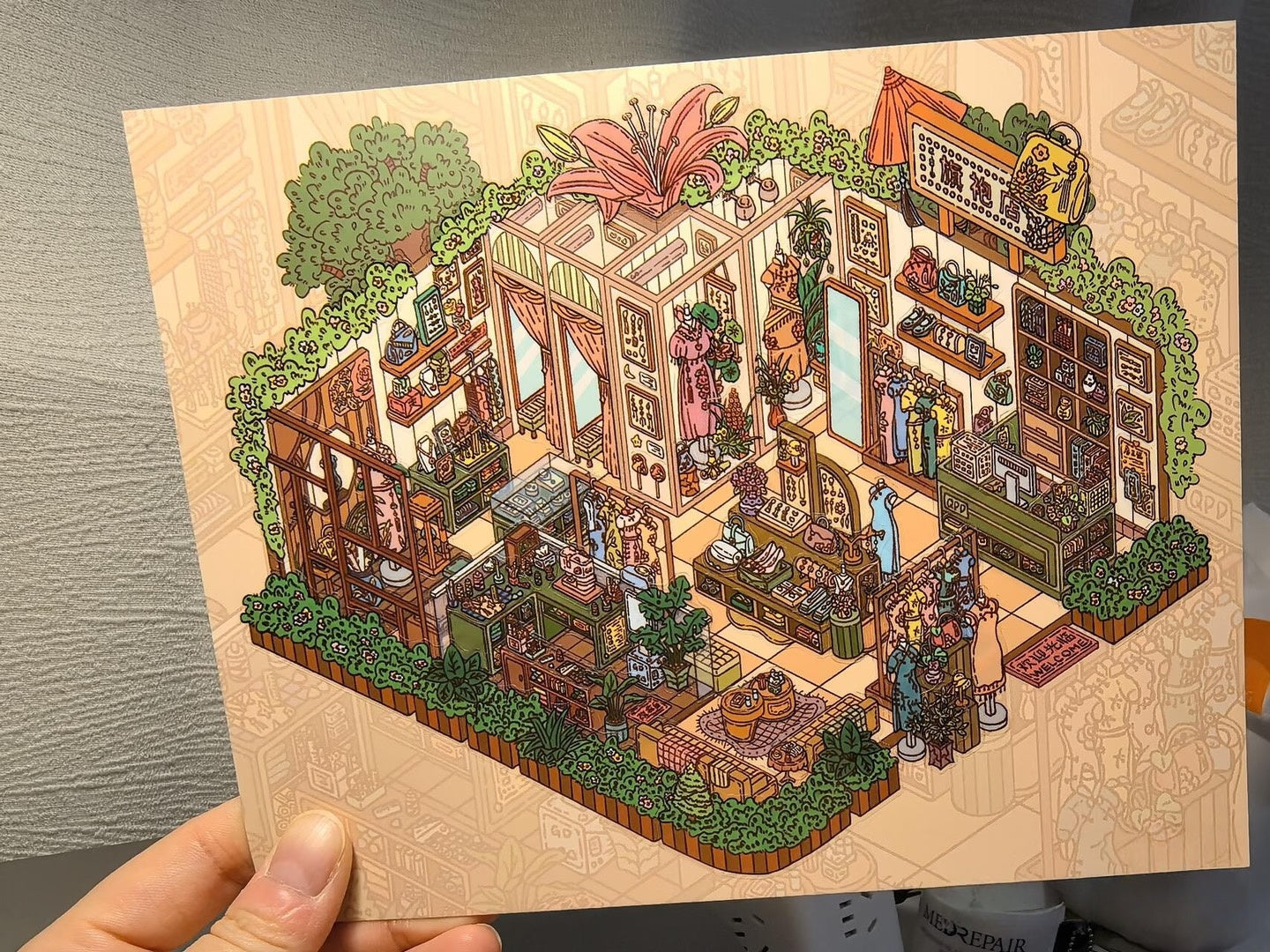 Past Glow--DIY 3D Miniature Scene Sticker(4PCS)